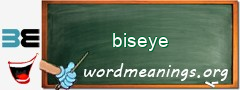 WordMeaning blackboard for biseye